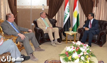 فه‌لاح مسته‌فا پێشوازی له‌ سه‌رۆكی كاتی نێرده‌ی یه‌كێتی ئه‌وروپا بۆ سه‌روه‌ری یاسا له‌ عیراق كرد