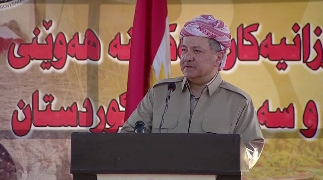  	 سەرۆک بارزانی: ته‌نیا ده‌رمانى ئازاره‌كانى كورد، سه‌ربه‌خۆییه‌