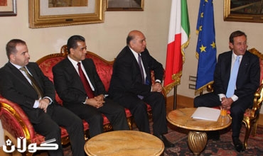 سه‌رۆكی په‌رله‌مانی ئیتالیا پێشوازی له‌ شاندی هه‌رێمی كوردستان كرد