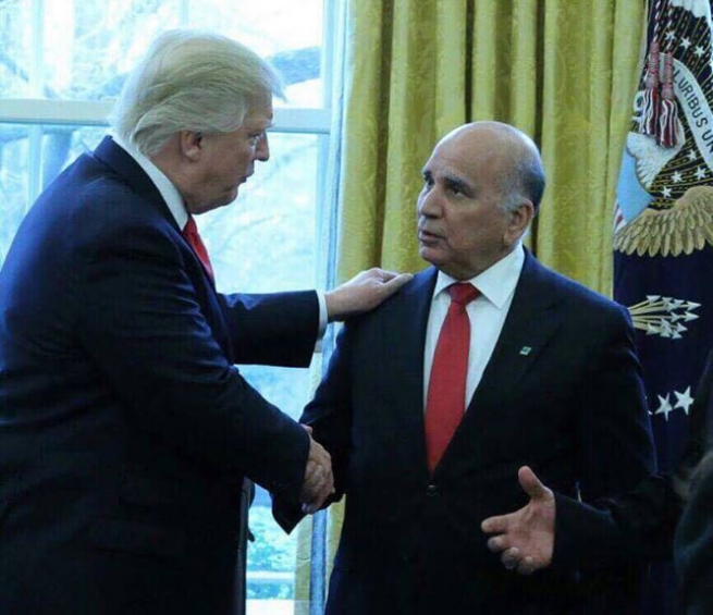 ديدارى تره‌مپ و فوئاد حوسێن لەواشنتن