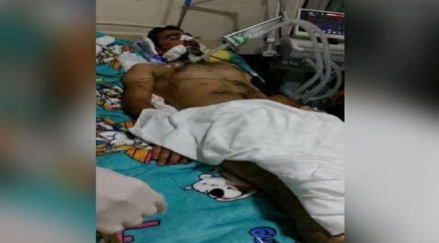  	 به‌ هۆی ئازاردانییه‌وه‌ له‌ لایه‌ن حەشدی شەعبی، پێشمەرگەیەك ١٥ رۆژە بێهۆشە 