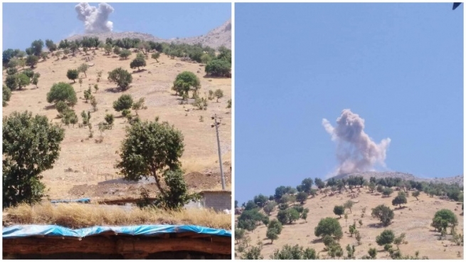 فڕۆکە جەنگییەکانی تورکیا سنووری ناحیەی ژاراوەیان بۆردومان کرد