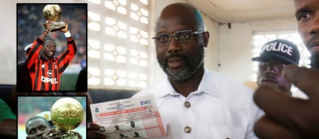  ئەستێرەی پێشووی تۆپی پێی لیبریا بووە سەرکۆماری ئەو وڵاتە