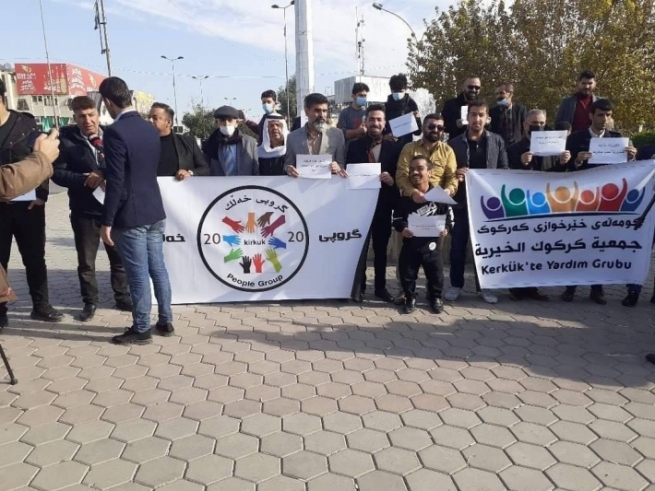 هاووڵاتییانی كەركووك بەهۆی كەمیی كارەبا و نەبوونی خزمەتگوزاری گرد بوونەوە