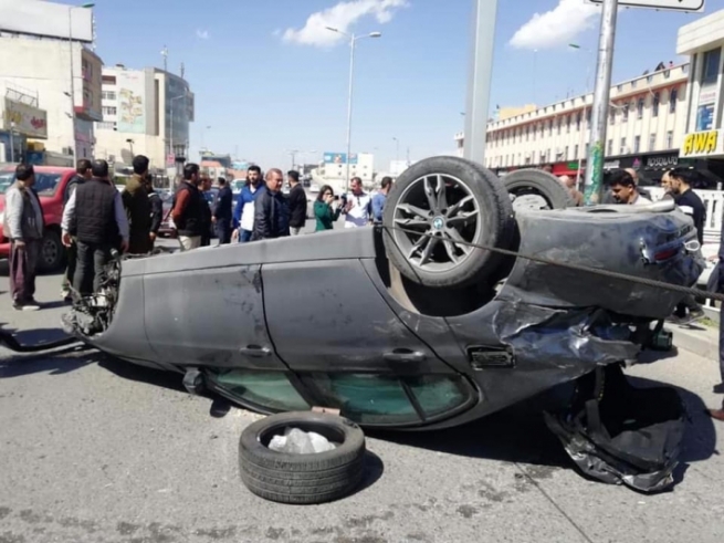 له‌ سلێمانى سێ كه‌س به‌هۆى ڕووداوێكى هاتوچۆ بریندار بوون