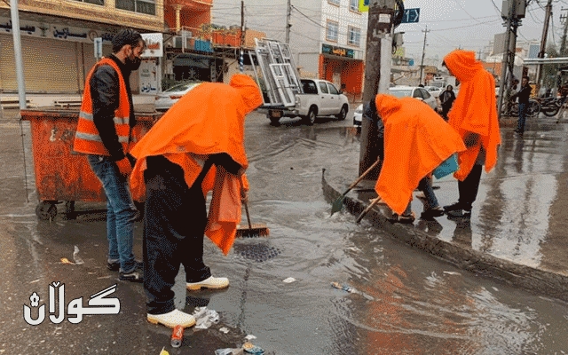 لە هەولێر هەڵمەتێكی فرەوانی پاككردنەوەی كەند و مەنهۆڵەكان دەستی پێكردووە