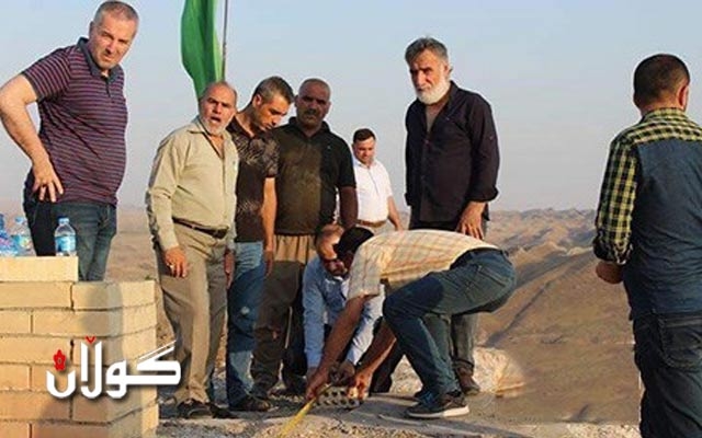  وەقفی شیعی لەسەر چیای خورماتوو مەزارێك دروستدەكات 