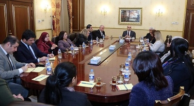  	 نووسینگەی جێگری سەرۆکی پارتی لەگەڵ مەکتەبی سکرتاریەتی ئافرەتان کۆ بووەوە