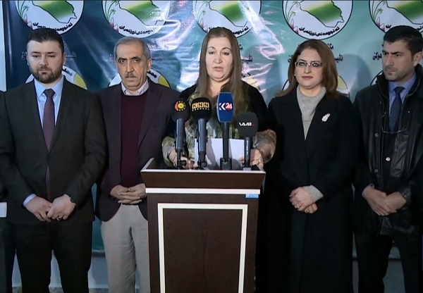 فراكسیۆنى پارتى له‌ به‌غدا راگه‌یه‌ندراوێكى له‌ باره‌ى بۆردومانى ناوچه‌ سنوورییه‌كان بڵاوكرده‌وه‌