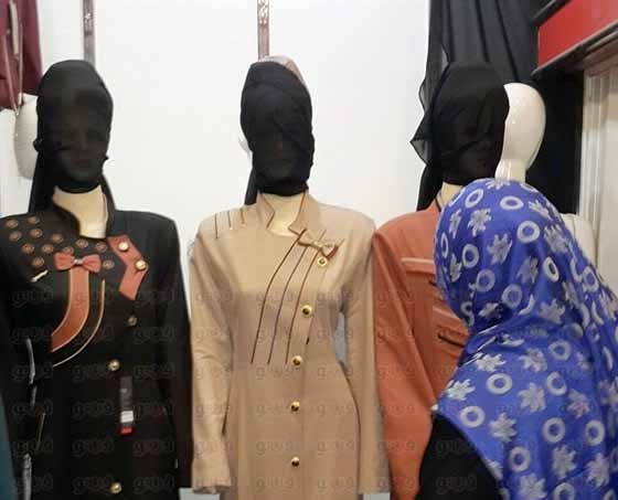  داعش فەرمانی دا، پەیکەرەکانی نماییشی جلوبەرگیش حیجاب بپۆشن 