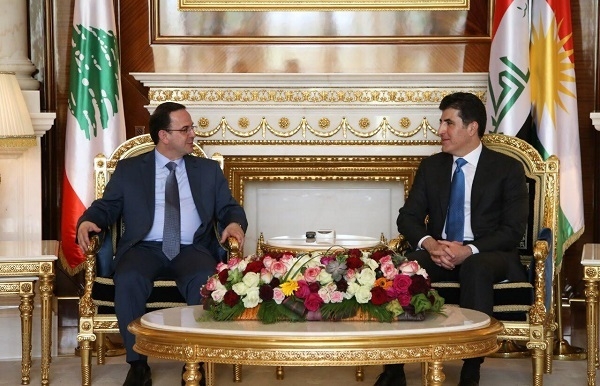 نێچیرڤان بارزانی و وه‌زیری گه‌شتوگوزاری لوبنان پێوه‌ندییه‌ دووقۆڵییه‌كان دووپات ده‌كه‌نه‌وه‌ 