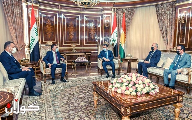 سەرۆکی حکوومەتی هەرێمی کوردستان پێشوازی لە وەزیری کارەبای عێراق دەکات