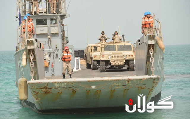  سعودیە مانۆڕێکی سەربازیی لە کەنداوی عەرەبی ئەنجام دەدات و بە نزیک هێزە ئێرانییەکاندا تێدەپەڕن