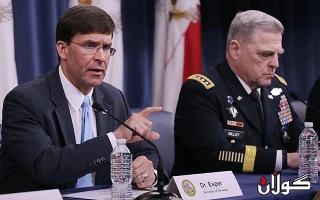 مارک ئەسپر: بەتەماین لە بەرانبەر کۆماری ئیسلامیی ئێراندا هاوپەیمانێتییەکی گەورە پێک بهێنين