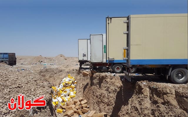 لە كەلار 32 تۆن هێلكەی ئێرانی لەناو برا