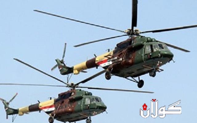  هەلیکۆپتەرێکی سەربازیی عێراقی دەکەوێتە خوارەوە 