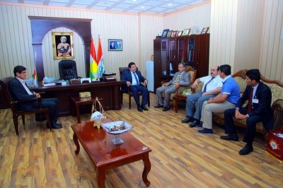 جێگری سەرۆكی پەرلەمان پێشوازی لە پرۆفیسۆری یاریدەدەر دكتۆر ئەحمەد ئۆزتاش سەرۆكی زانكۆی ئیشقی نموونەیی كرد