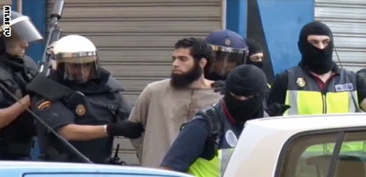 ئیسپانیا: ژماره‌یه‌ك توندڕه‌و ده‌ستیگركران