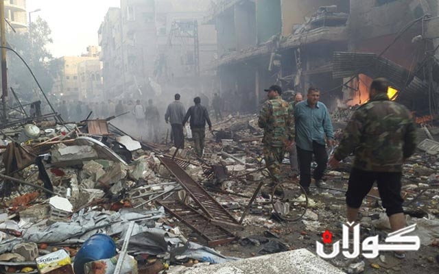 سوریا؛ له‌زنجیره‌یه‌ك ته‌قینه‌وه‌ی خۆكوژیدا 65 كه‌س كوژران