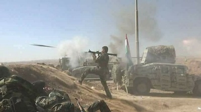  	 پێشمەرگە لە پردێ گورزێکی دیکەی لە حەشد وەشاند 