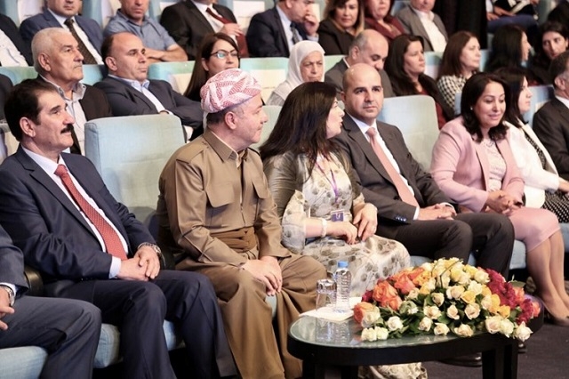 بە ئامادەبوونی سەرۆك بارزانی كۆنگرەی هەشتەمی یەكێتی ئافرەتانی كوردستان بەڕێوەچوو