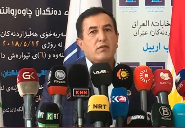 عه‌لی قادر: له‌ هه‌ولێر جوانترین و پاكترین سیسته‌می هه‌ڵبژاردن په‌یڕه‌وكرا 