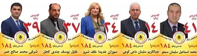  	 کاندیدانی پارتی: مووسڵ ئاوەدان دەکەینەوە 
