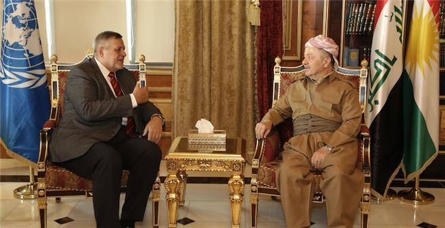 سەرۆك بارزانی: واقعی سه‌پێندراوی كه‌ركووك و ناوچه‌كانی تر، قبووڵ ناكرێ 