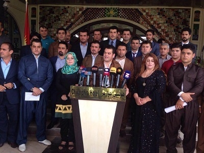 سبەینێ ڕێکخراوەکانی کۆمەڵگەی مەدەنی دژی بڕیارەکانی پەرلەمان عێراق گردبوونەوەیەک دەکەن 