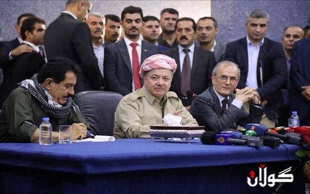 سەرۆك بارزانی سەرپەرشتی کۆبوونەوەیەکی نێوان یەکێتی و پارتی دەکات