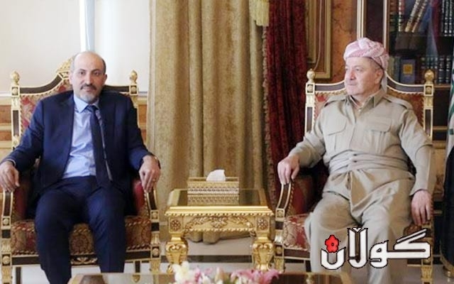  سەرکردەیەکی ئۆپۆزیسیۆنی سووریا سەردانی سەرۆك بارزانی دەکات 