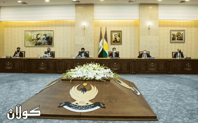 ئەنجوومەنی وەزیرانی هەرێمی كوردستان لە كۆبوونەوەدایە
