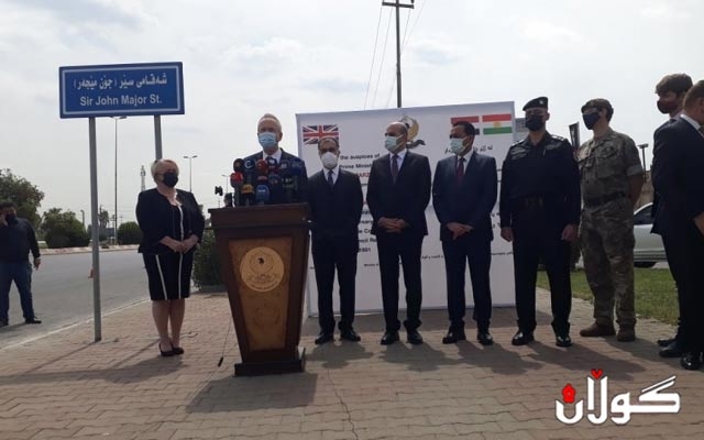 لە هەولێر شەقامی جۆن مێجەر کرایەوە