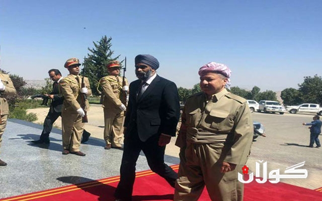 كه‌ندا: وڵاته‌كه‌مان چه‌ك به‌ هێزه‌كانی پێشمه‌رگه‌ ده‌دات، بۆ ئه‌وه‌ی له‌ دژی چه‌كدارانی داعش به‌كاری بهێنن.