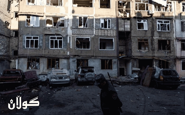 وێڕای ڕاگەیاندنی ئاگربەست شەڕی نێوان ئەرمینیا و ئازەربایجان بەردەوامە