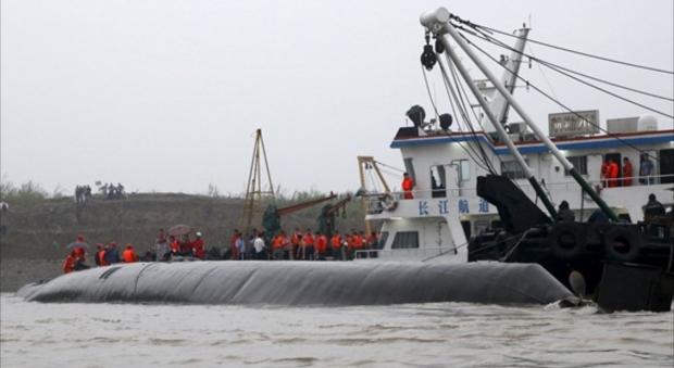 ژماره‌ى قوربانیانى كه‌شتییه‌ نقوومبووه‌كه‌ى چین گه‌یشته‌ 331 كه‌س