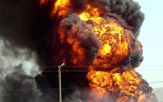 لە ئەنجامی تەقینەوەیەک لە مەشهەد کۆگەیەکی هەڵگرتنی گاز گڕی گرت