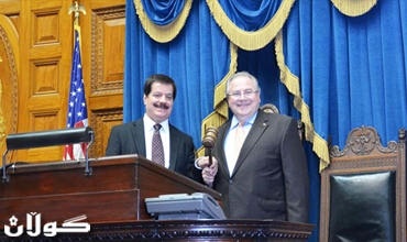 له‌ ئه‌مه‌ریكا سه‌رۆكی په‌رله‌مانی كوردستان له‌لایه‌ن سه‌رۆكی په‌رله‌مانی ماساچوسێتی پێشوازی لێكرا