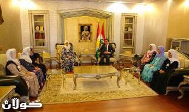 سەرۆکی پەرلەمانی کوردستان پێشوازی لە شاندێکی دایکانی ئاشتی کرد