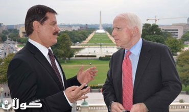 ئه‌مریكا.. د.كه‌مال كه‌ركوكی و جۆن مه‌ككین بارودۆخی هه‌رێم و عیراق تاووتوێده‌كه‌ن