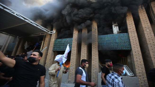  ئەنەکەسە هێرشکردنە سەر لقی پێنجی پارتی لە بەغدا سەرکۆنە دەکات