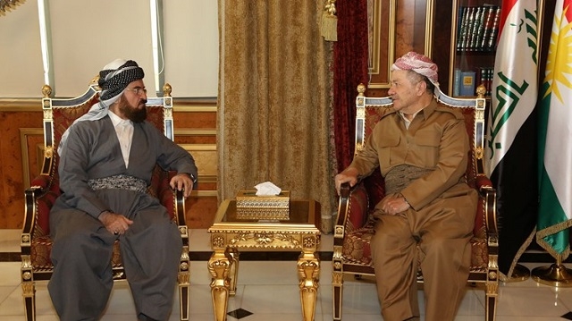 سەرۆك بارزانی پێشوازی لە ئەمینداری گشتیی یەكێتیی جیهانیی زانایانی موسڵمان دەكات