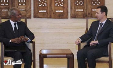 كوفی‌ ئه‌نان، له‌گه‌ڵ‌ به‌شار ئه‌سه‌د، دانوستان ده‌كات