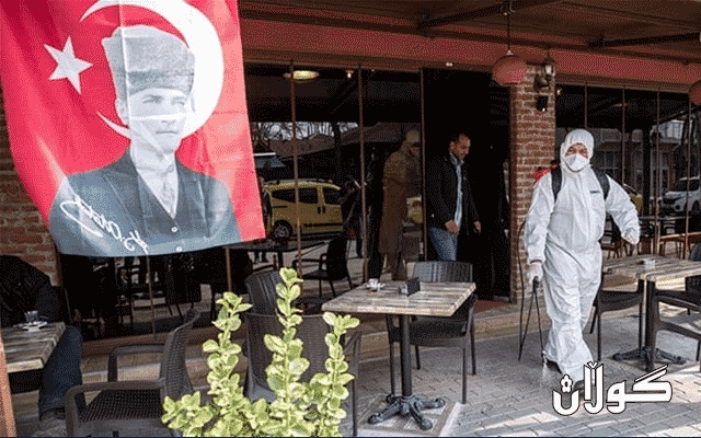 ژمارەی تووشبوون بە كۆرۆنا لە توركیا ھەڵكشا