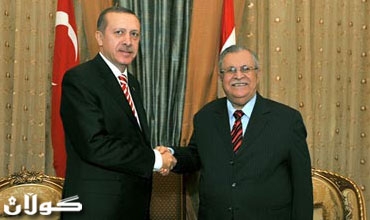 سه‌رۆك تاڵه‌بانی و ئه‌ردۆگان له‌سه‌ر ناردنی وه‌فدێكی عیراق بۆ توركیا رێكده‌كه‌ون