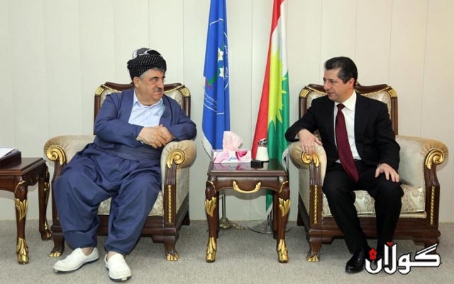  مەسرور بارزانی و حزبی سۆسیالیست دیموکراتی کوردستان لە کۆبوونەوە دان 