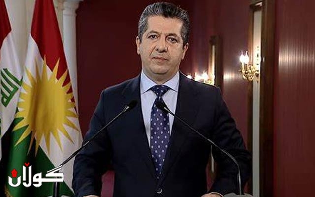 مەسرور بارزانی پەیامێک بۆ شای ئوردن دەنێرێت