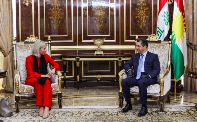 مەسرور بارزانی پێشوازی لە نوێنەری سکرتێری گشتی نەتەوە یەکگرتووەکان لە عێراق کرد
