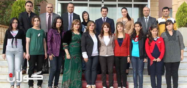 مه‌سرور بارزانی پێشوازیی له‌ ژماره‌یه‌ک له‌ وه‌رزشوانانی یانه‌ی شه‌قلاوه‌ کرد