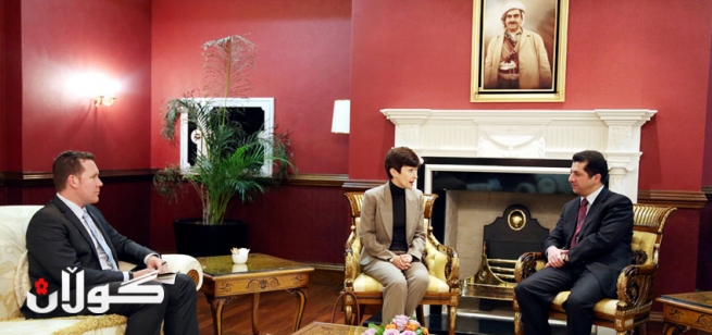 مەسرور بارزانی پیشوازیی لە سەفیری ئۆسترالیا کرد